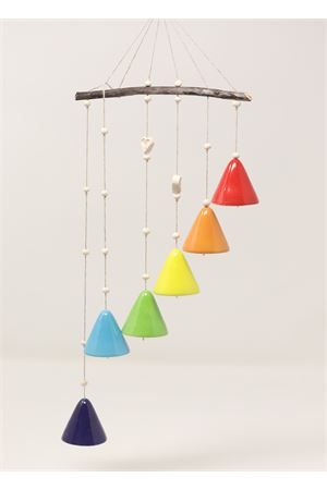 Composizione di Campanelle portafortuna in ceramica Capri Bell | 20104184MULTICOLOR